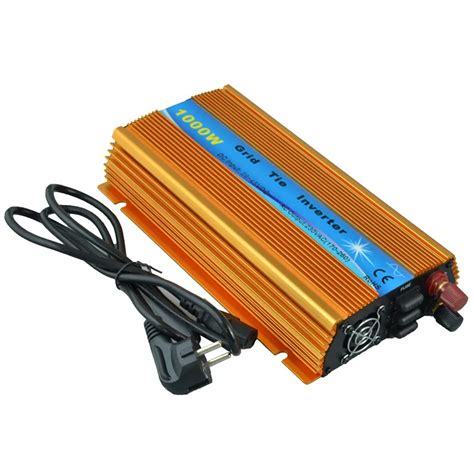 Mppt Function 1000w 30v 36v Grid Tie Inverter Pure Sine Wave 230v Output 60 72 Cells Panel Input