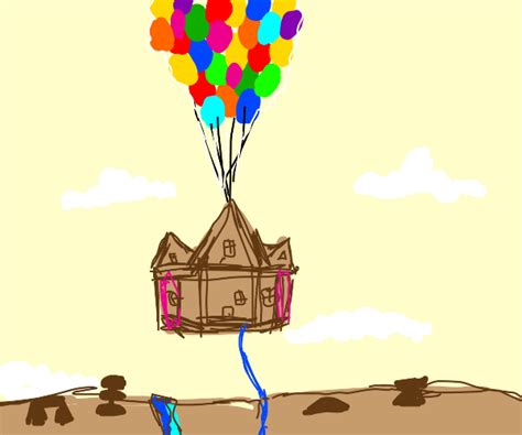 Flying With A House Drawception