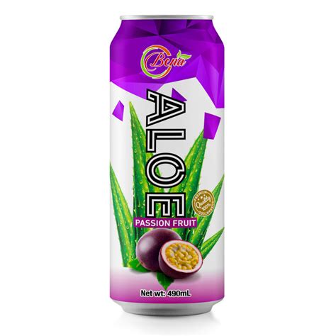 Maximum Strength Pure Aloe Vera Juice With Passion Fruit Bena Beverage