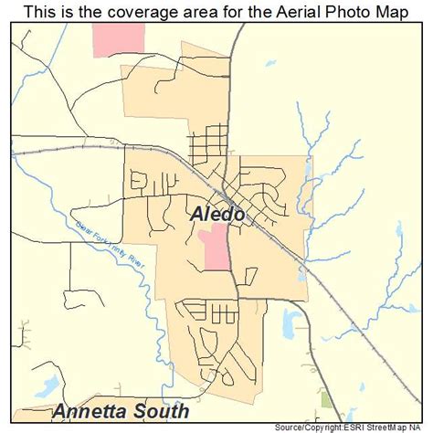 aerial photography map  aledo tx texas