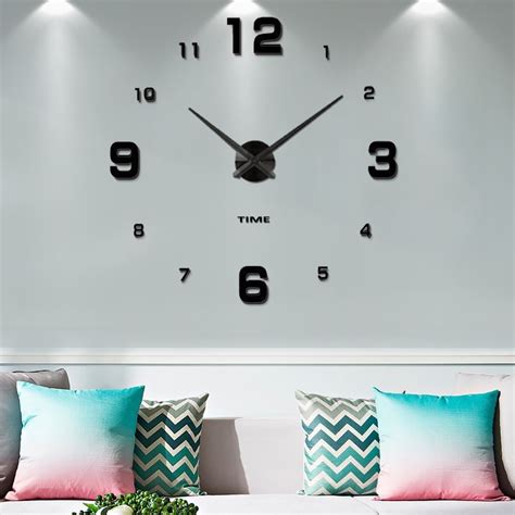 Reloj Moderno De Pared 3d Decoración Sala Recamara Mintime 2 1 245