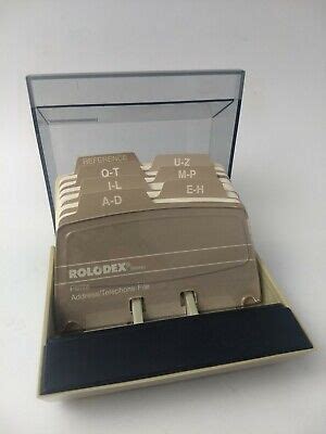 Small Rolodex S 3000 Petite Covered Address Card File Smoke Gray Lid