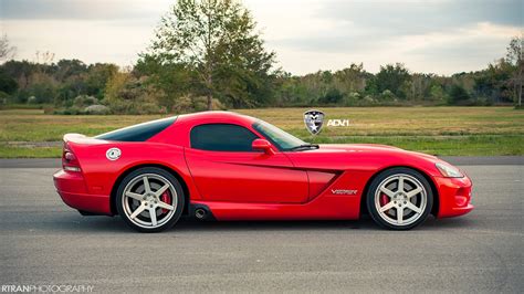 Super Clean Dodge Viper Fitted With Polished Custom Rims By Adv1