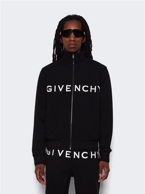 Givenchy Slim Fit Tracksuit Jacket Black Editorialist