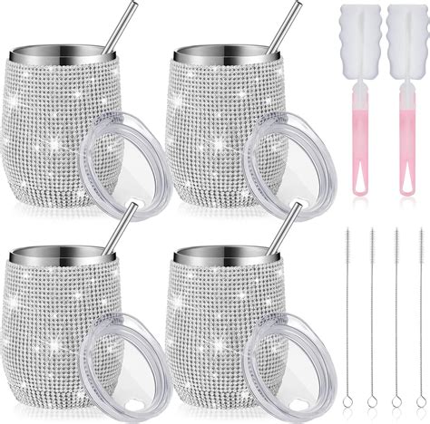 Amazon Rtteri 3 Pcs Bling Water Bottle Rhinestone Stainless Steel