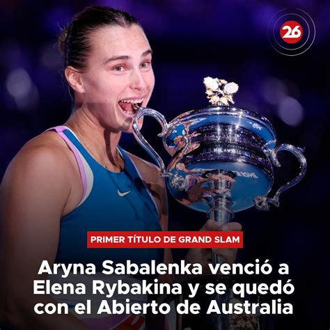 🎾 Primer TÍtulo De Grand Slam🎾 👉la Bielorrusa Aryna Sabalenka Se