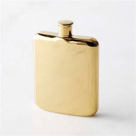 Belmont 14 Karat Gold Plated Flask Williams Sonoma Au