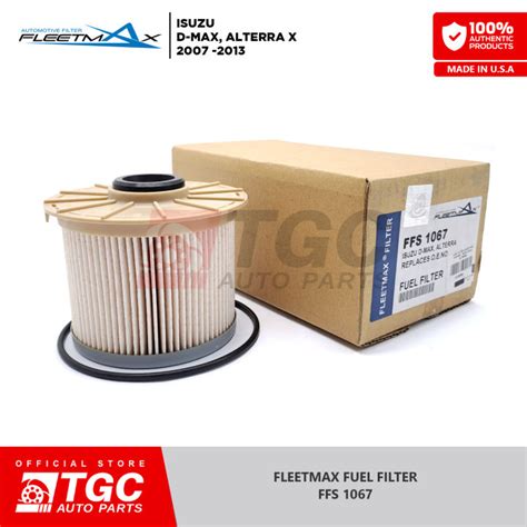 Fleetmax Fuel Filter Fuel Cleaner ISUZU D MAX ALTERRA X 2007 2013