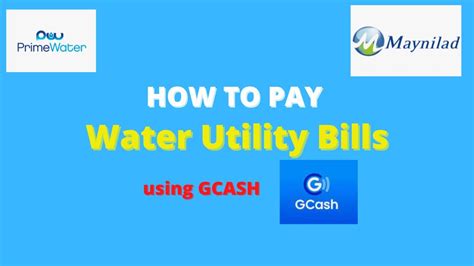 How To Pay Water Utility Bill Using Gcash Easy Step By Step Youtube