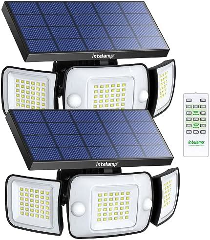 Intelamp Faretto Led Da Esterno Solare Mah Faretti Solari A Led Da