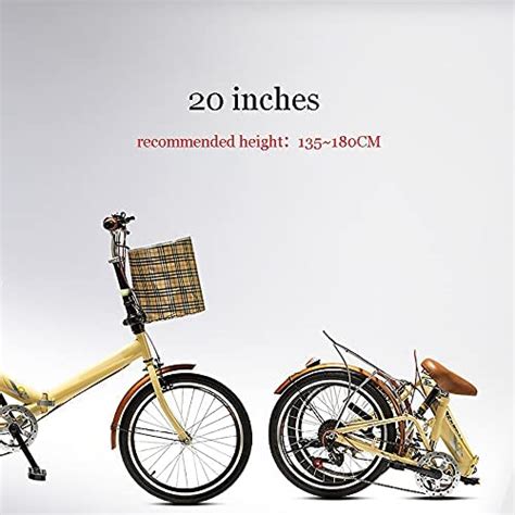 DODOBD 20 Inch Folding City Bicycle Bike Foldable Bike Comfortable