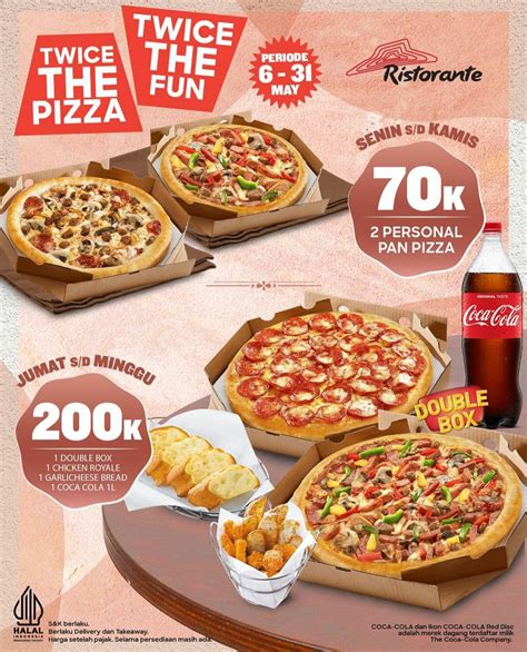 Promo Pizza Hut Ristorante Cabang Pik Beli Pizza Snack Rp