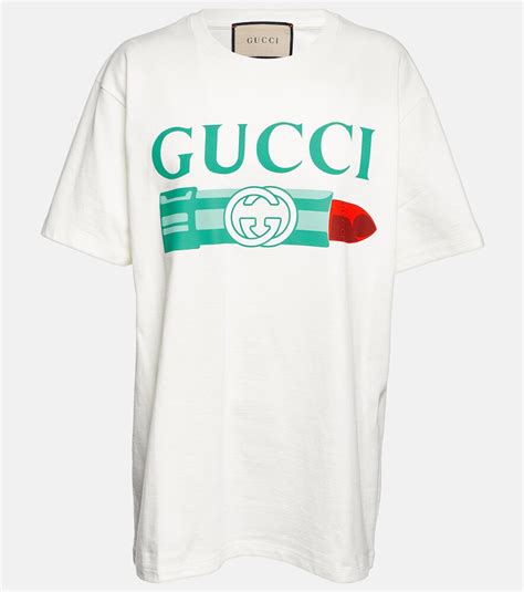 Gucci Logo Cotton Jersey T-shirt - White | Editorialist