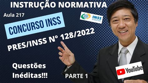 Instru O Normativa Pres Inss Aula Parte Prof