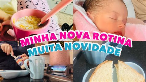 PRIMEIRA MANHÃ SOZINHA A MINHA BEBÊ RECÉM NASCIDA ROTINA CAFÉ