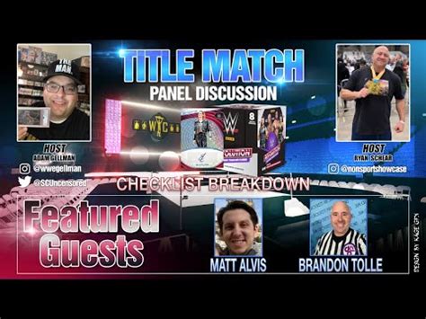 Title Match 2023 Panini Revolution WWE Checklist Breakdown Panel