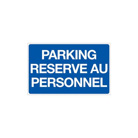 Panneau Parking Personnel Direct Signal Tique