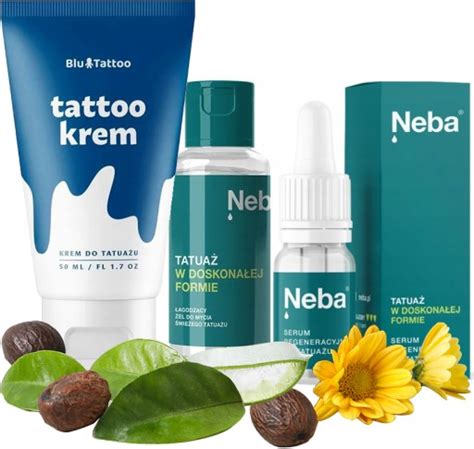 Blu Tattoo Zestaw Krem Do Gojenia Piel Gnacji Tatua U Ml El Serum