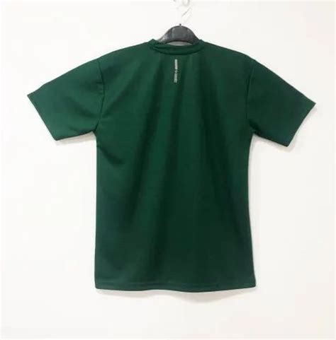 BOTTLE GREEN Half Sleeve Polyester Mens T Shirt Neck Type Round At Rs