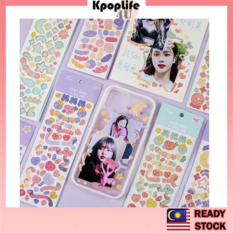 Lovey Dovey Glitter Ribbon Cartoon Sticker Photocard Album Diary