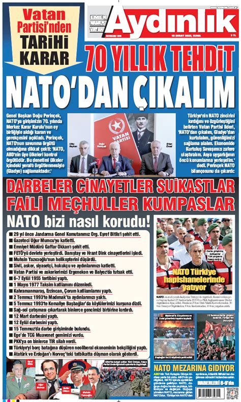 Vatan Partisi Nato Dan Kal M Kampanyas Ba Latt G L Nato G L