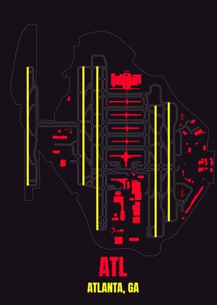 Atlanta Airport Runway Over 4 Royalty Free Licensable Stock