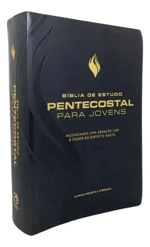 Bíblia De Estudo Pentecostal Para Jovens - Bíblia Sagrada De Estudo Pentecostal Para Jovens Preta | Parcelamento ...