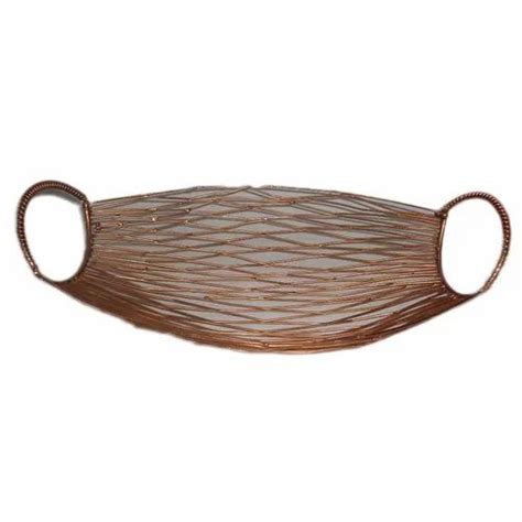 Copper Decorative Brass Basket, Polished, Size: 15 X 6 Inch at Rs 450 ...