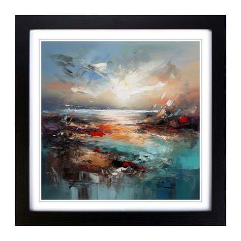 House Of Hampton Seascape Abstract Art No 4 Wayfair Co Uk