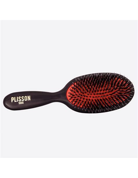 Brosse Cheveux Pur Poils De Sanglier Et Picots Nylon Plisson