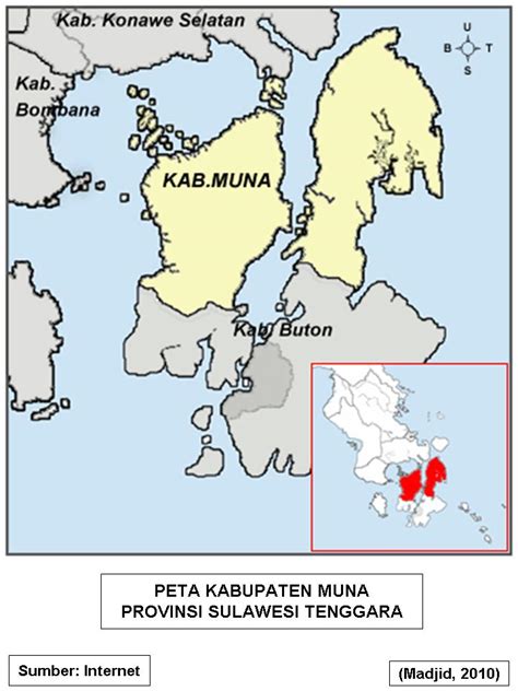 PETA DIGITAL Peta Kabupaten Muna Provinsi Sulawesi Tenggara