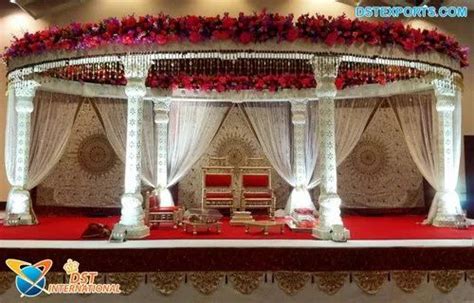 Golden Elephant Face Mandap For Indian Wedding Dazzling Devdas Wedding