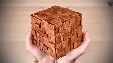 Puzzle Box Caja Con Apertura Secreta Cubo Rompecabezas Construcci N Y