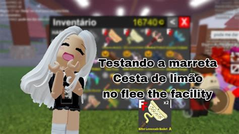 Testando a marreta cesta de limão no flee the facility roblox Puppe