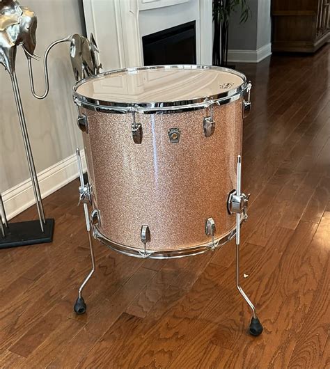 Ludwig Classic Maple 18 Inch Floor Tom Champagne Sparkle Reverb