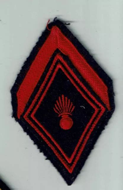 FRANCE RANK BADGE Losange De Bras Du RG Regiment Du Genie 52 6 02