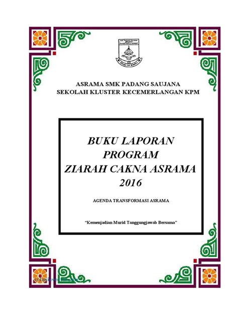 Cover Buku Laporan Ziarah Cakna 16 Pdf