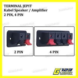 Jual Terminal Speaker Jepit 2 4 Pin Kabel Power Supply Soket Per