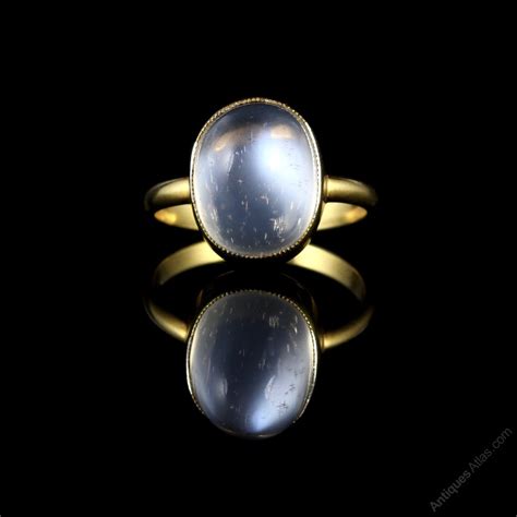 Antiques Atlas Antique Victorian Moonstone Ring 18ct Silver Gold