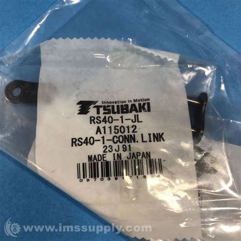 Tsubaki Chain Co Rs40 1 Rp 189l Jl Ol 100 Link Roller Chain Ims Supply