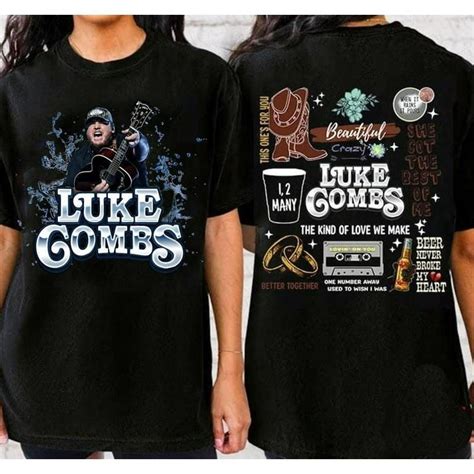 Luke Combs Growing Up And Getting Old Tour T Shirt Luke Combs