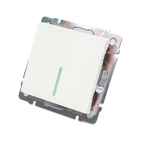 Выключатель Smartbuy 1-клавишный с индикатором 10А белый Нептун SBE-05w ...