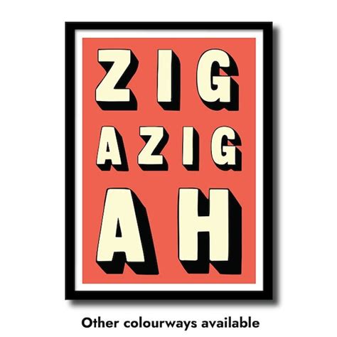 Zig Zig Ah Spice Girls Digital Print Etsy