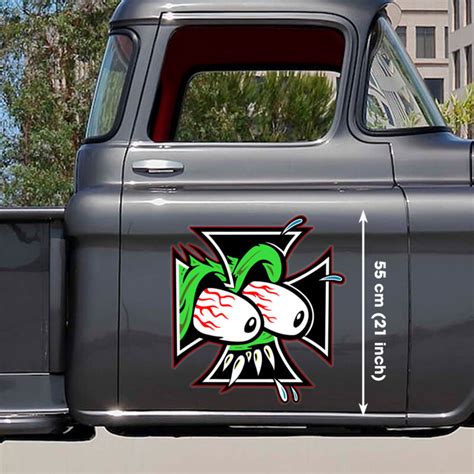 Rat Fink Hot Rod Monster Truck Window Stickers For Guys - Dingmun