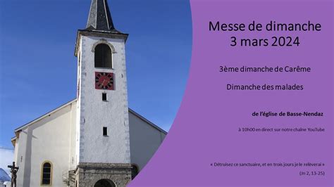 Messe De Dimanche Mars Me Dimanche De Car Me Dimanche