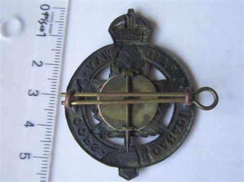 Canada Ww1 Cef 12th Canadian Railway Troops Battalion Cap Badge J R Gaunt