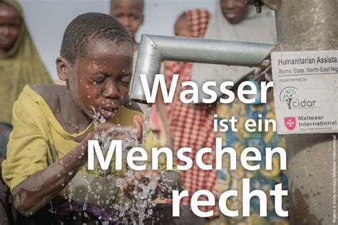 „sauberes Wasser Ist Ein Menschenrecht Kein Privileg“