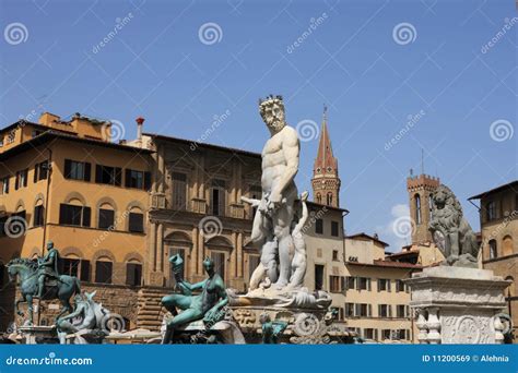 Statue Of Neptune In Florence,Italy Royalty Free Stock Images - Image ...