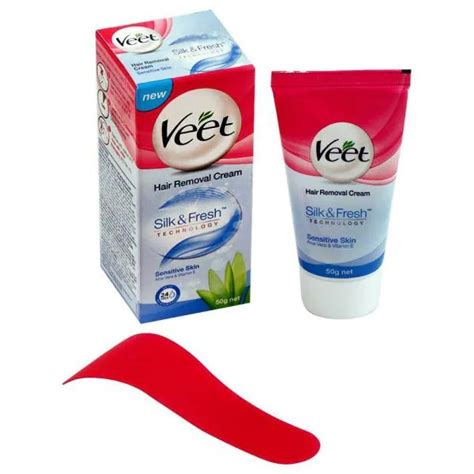 Veet Aloe Vera And Vitamin E Hair Removal Cream For Sensitive Skin 50 G