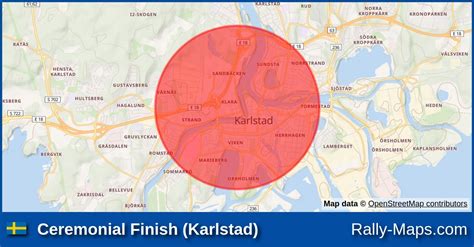 Ceremonial Finish Karlstad Stage Map International Swedish Rally